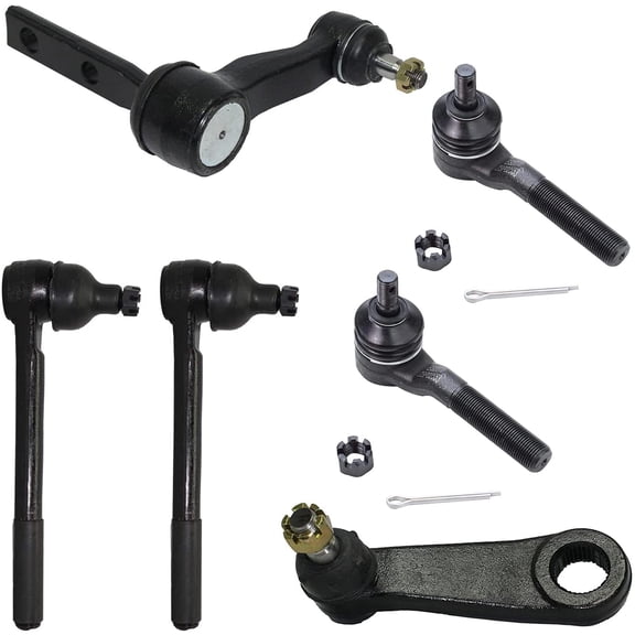 Detroit Axle - 6pc 4WD Front Inner Outer Tie Rods Pitman Idler Arms Replacement for GMC Sonoma Fits select: 1985-1998 CHEVROLET S TRUCK S10, 1995-1998 CHEVROLET BLAZER