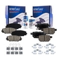 thumbnail image 1 of Detroit Axle - 6pc Brake Pads for Toyota 2009-2013 Matrix 2009-2010 Pontiac Vibe 2011-2016 Scion tC, Front and Rear Ceramic Brake Pads, 1 of 7