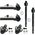 thumbnail image 1 of Detroit Axle - 6pc Front Ball Joints Tie Rods Kit for 07-11 Honda CR-V, 4 Inner Outer Tie Rod Ends 2 Lower Ball Joints Assembly 2007 2008 2009 2010 2011 Replacement, 1 of 4
