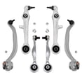 thumbnail image 1 of Detroit Axle - Front Upper Lower Control Arms Kit for Audi A8 A6 Quattro S8 S4 Volkswagen Passat, Upper Rearward and Lower Forward & Rearward Control Arms with Ball Joint Assembly, 1 of 8