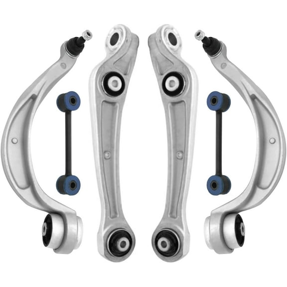 Detroit Axle - 6pc Front Control Arms Kit for Porsche Macan Audi A4 A5 Quattro Allroad Q5 RS5 S4 S5, 2 Lower Forward Control Arms 2 Lower Rearward Control Arms with Ball Joint 2 Sway Bars Replacement