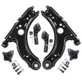 thumbnail image 1 of Detroit Axle - 6pc Front End Control Arms Kit for 98-10 VW Beetle, 1999-2005 Golf Jetta, 2 Control Arms 2 Ball Joints 2 Tie Rods 2000 2001 2002 2003 2004 2006 2007 2008 2009 Replacement, 1 of 7