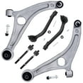 thumbnail image 1 of Detroit Axle - 6pc Front End Suspension Kit for 2014-2015 Kia Optima [2.4L GAS] 2 Lower Control Arms with Ball Joints Assembly 4 Inner Outer Tie Rods Replacement, 1 of 7