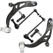 Detroit Axle - 6pc Front End Suspension Kit for Ford 2011-2019 Explore 2013-2019 Police Interceptor Utility, 2 Lower Control Arms with Ball Joints 2 Outer Tie Rod Ends 2 Sway Bar Links Replacement