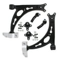thumbnail image 1 of Detroit Axle - 6pc Front End Suspension Kit for Jetta Golf GTI Rabbit EOS R32 Audi A3 Quattro 2 Lower Stamped Control Arms 2 Lower Ball Joints 2 Outer Tie Rod Ends Replacement, 1 of 7