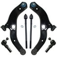 thumbnail image 1 of Detroit Axle - 6pc Front Lower Control Arms w/ Ball Joints & Inner Outer Tie Rod Ends for 1999 2000 Mazda Protege, 1 of 6