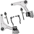 thumbnail image 1 of Detroit Axle - 6pc Front Lower Control Arms w/ Ball Joints Inner Outer Tie Rods Replacement for 2013 - 2017 Ford Fusion, 1 of 6