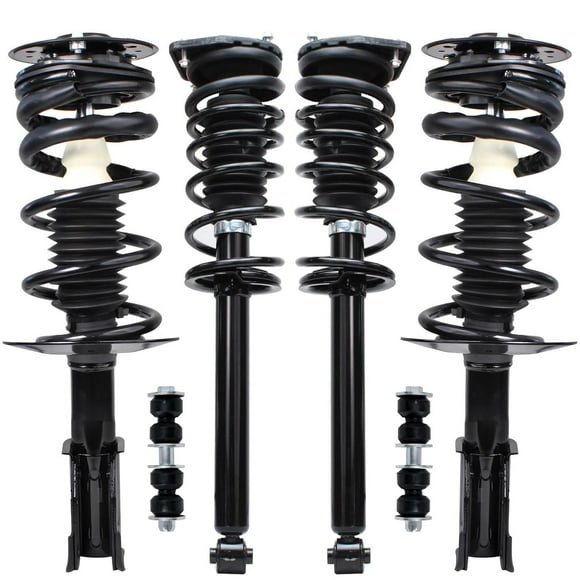 Detroit Axle - 6pc Front Rear Struts & Coil Spring Sway Bars Replacement for Chevy Cavalier Pontiac Sunfire Fits select: 2003-2005 CHEVROLET CAVALIER, 2001-2002 CHEVROLET CAVALIER BASE/CNG