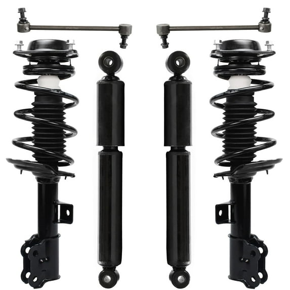 Detroit Axle - 6pc Front Struts Shocks Kit for 2011-2016 Hyundai Elantra 2012 2013 2014 2015 Struts with Coil Spring Assembly Sway Bar Links Rear Shock Absorbers Replacement Suspension