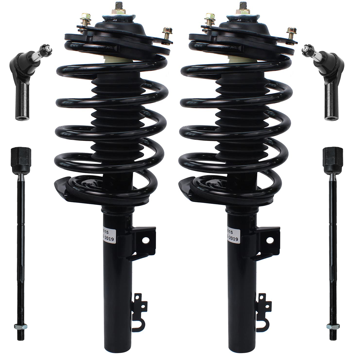 Spring Sable Detroit Axle - 6pc Front Struts Tie Rods for 1996-2007 Ford Taurus ...