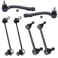 thumbnail image 1 of Detroit Axle - 6pc Front Suspension Kit for 06-10 Kia Optima Rondo, 07-10 Magentis, 4 Front and Rear Sway Bar End Links 2 Outer Tie Rod Ends 2007 2008 2009 2010 Replacement, 1 of 7