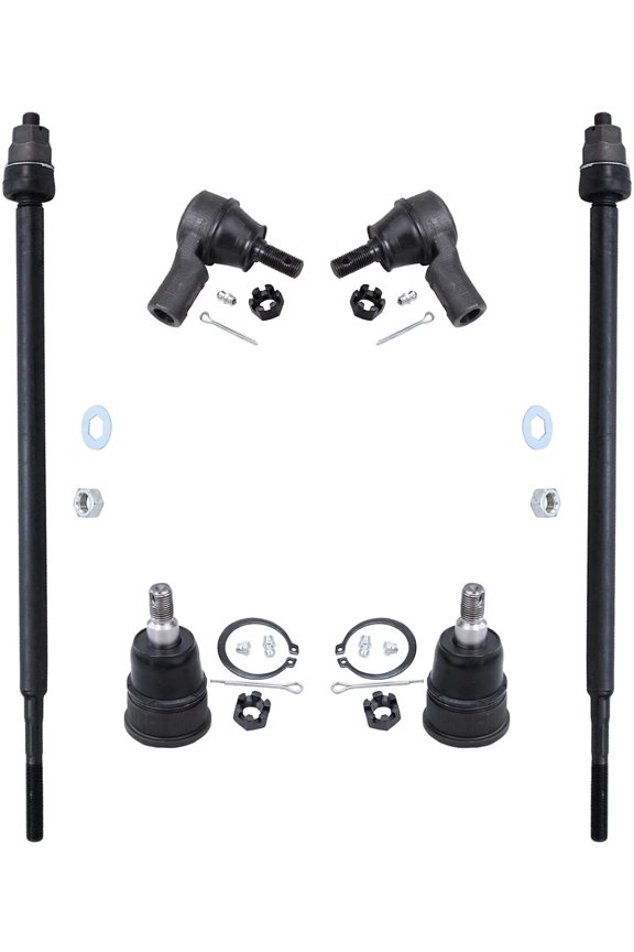 - 6pc Front Tie Rod Ends Lower Ball Joints Replacement for 2003-2011 Honda Element