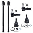 thumbnail image 1 of Detroit Axle - 6pc Front Upper Ball Joints Outer Inner Tie Rods Replacement for Dodge Ram 1500 Fits select: 2012 DODGE RAM 1500 SPORT, 2008 DODGE RAM 1500 ST/SLT, 1 of 7