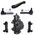 thumbnail image 1 of Detroit Axle - 6pc Power Steering Gear Box Outer Tie Rods Suspension Kit Replacement for Ford F-150 Bronco, 1 of 7