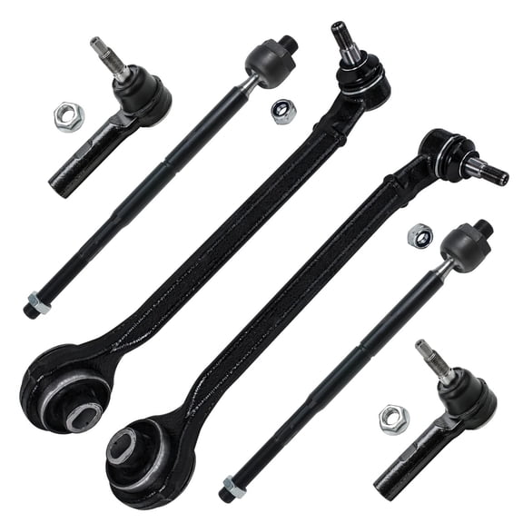 Detroit Axle - RWD Front End Suspension Kit for 2005-2010 Chrysler 300 2008-2010 Dodge Challenger 2006-2010 Charger 2005-2008 Magnum Front Lower Forward Control Arm w/Ball Joint Inner Outer Tie Rods