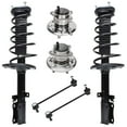 thumbnail image 1 of Detroit Axle - 6pc Rear Suspension Kit for 2004-2006 Toyota Camry Solara Lexus ES330 2 Ready Struts w/ Coil Spring Assembly 2 Wheel Bearing Hubs 2 Sway Bar End Links 2005 Replacement, 1 of 8