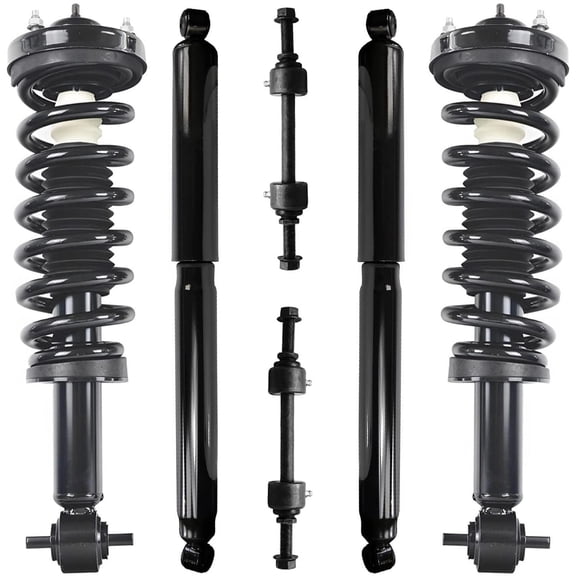 Detroit Axle - 4WD Struts Shock Absorbers Kit for 2015-2020 Ford F-150, Front Struts w/Coil Springs Sway Bars Rear Shock Absorbers 2016 2017 2018 2019