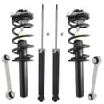 thumbnail image 1 of Detroit Axle - 6pc Struts Shocks Kit for 2012-2018 Audi A6 A7 Quattro 2 Front Struts with Coil Springs 2 Front Sway Bars 2 Rear Shock Absorbers 2013 2014 2015 2016 2017 Suspension Kit, 1 of 7