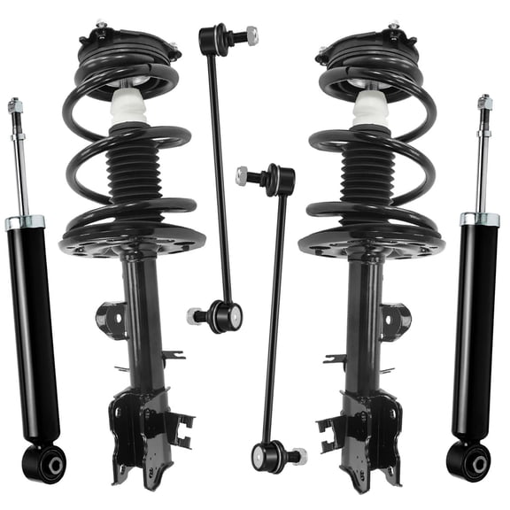 Detroit Axle - 6pc Struts Shocks Kit for 2013-2020 Nissan Pathfinder INFINITI QX60 JX35, Front Struts with Coil Springs Sway Bars Rear Shock Absorbers 2014 2015 2016 2017 2018 2019 Suspension Kit