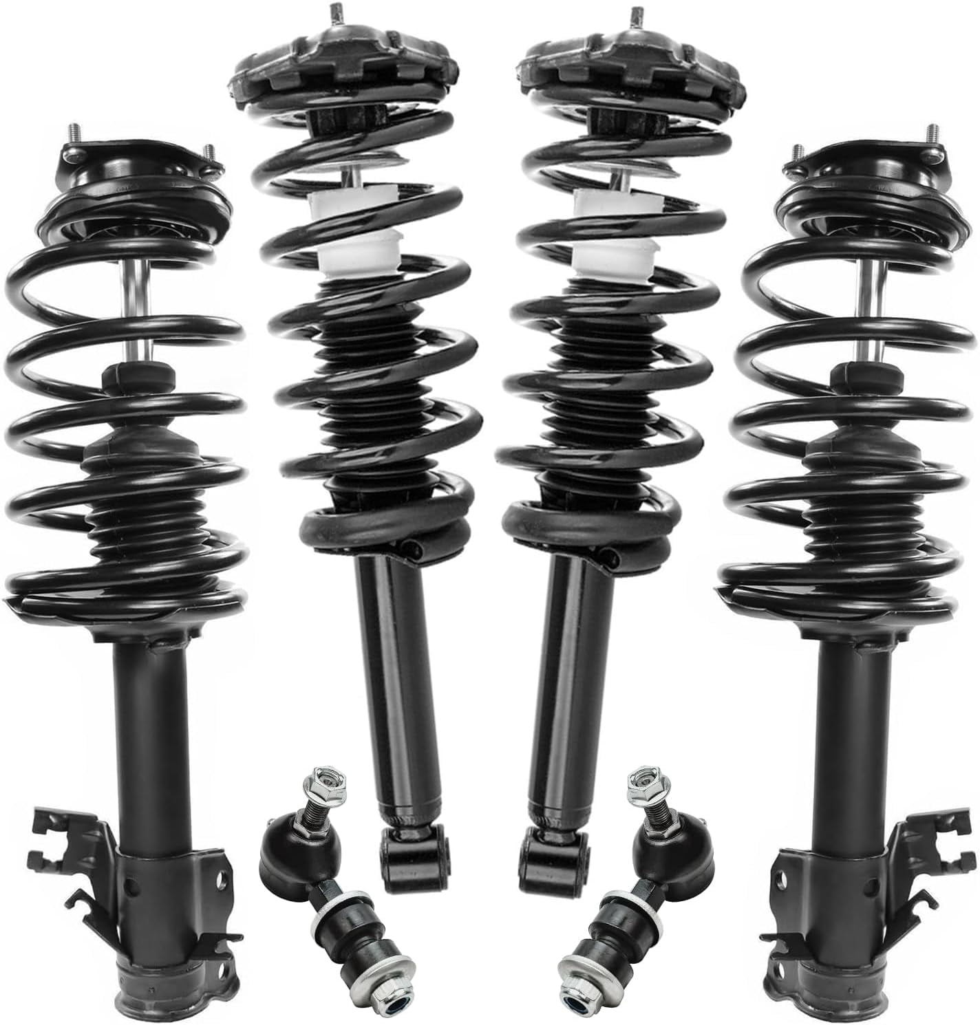 Detroit Axle - 6pc Struts Sway Bars for 2002-2006 Nissan Sentra, 4 ...