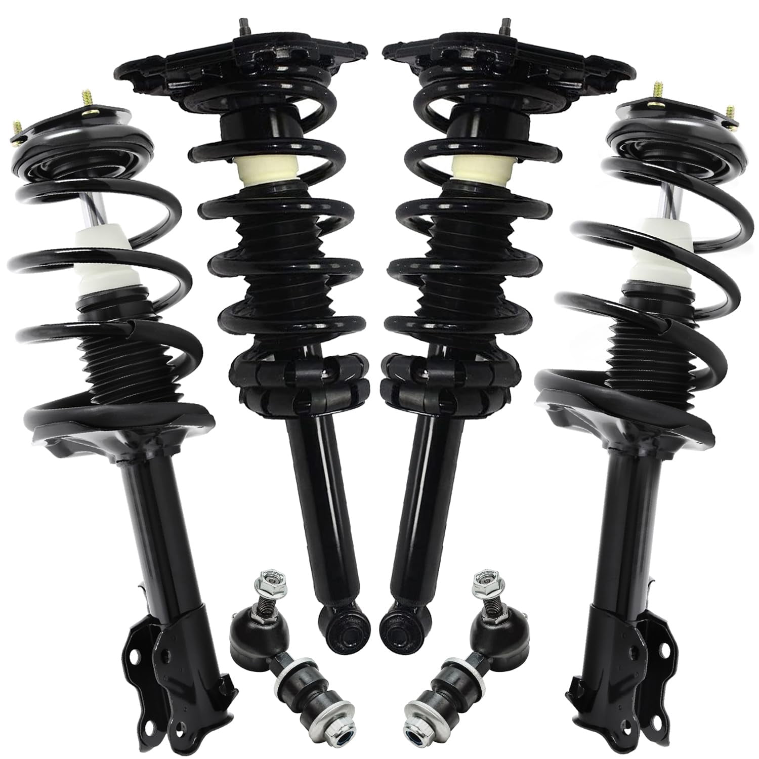 Detroit Axle - 6pc Struts Sway Bars for 2000-2001 Nissan Sentra, 4 ...