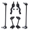 thumbnail image 1 of Detroit Axle - 6pc Suspension Kit for 03-08 Infiniti FX35 FX45 4 Front Rear Sway Bar End Links 2 Outer Tie Rod End Links 2004 2005 2006 2007 Replacement, 1 of 7