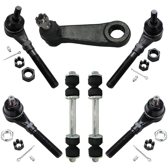 Detroit Axle - 7pc 4WD Front Tie Rods Sway Bars Pitman Arm Replacement for Ford F-150 Fits select: 1997-2003 FORD F150, 2000-2002 FORD EXPEDITION XLT