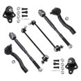 thumbnail image 1 of Detroit Axle - 8-Piece Front Suspension Kit - (2) Front Lower Suspension Ball Joints, (2) Front Stabilizer Sway Bar End Links, All (4) Front Inner & Outer Tie Rod End Links, 1 of 8