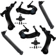 thumbnail image 1 of Detroit Axle - 8PC Complete Front Upper and Lower Control Arm + Rear Lower Control Arm with Ball Joint Kit Replacement for 1999 2000 2001 Hyundai Sonata, 1 of 7