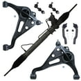 thumbnail image 1 of Detroit Axle - 8PC Complete Power Steering Rack and Pinion Assembly w/Outer Tie Rods, Front Lower Control Arms, Sway Bars for 1999-2002 Chevy Tracker - [1999-02 Suzuki Vitara], 1 of 6