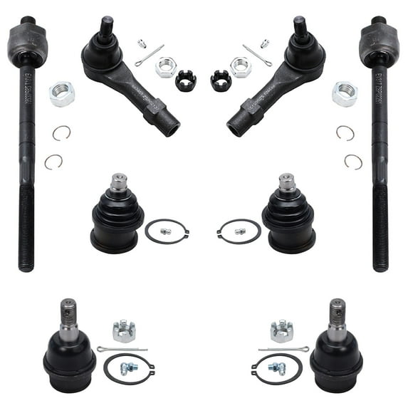 Detroit Axle - 8PC Front Inner and Outer Tie Rod End Upper and Lower Ball Joint Kit Replacement for Ford Ranger Mazda B4000 Ford Explorer Mercury Mountaineer