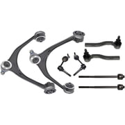 Detroit Axle - 8PC Front Upper Control Arms, Sway Bars, Inner Outer Tie Rods Replacement for 2002-2010 Lexus SC430