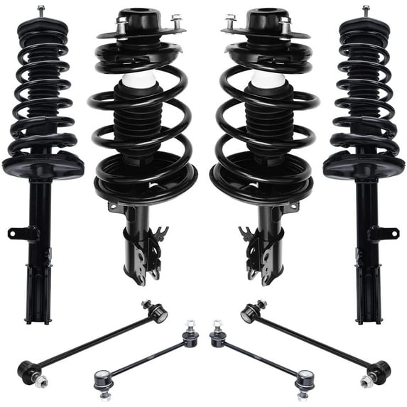 Detroit Axle - 8pc 3.0L Front & Rear Struts Sway Bar Links Replacement for Toyota Avalon Solara Fits select: 1997-2003 TOYOTA AVALON XL/XLS, 1997-2001 LEXUS ES 300
