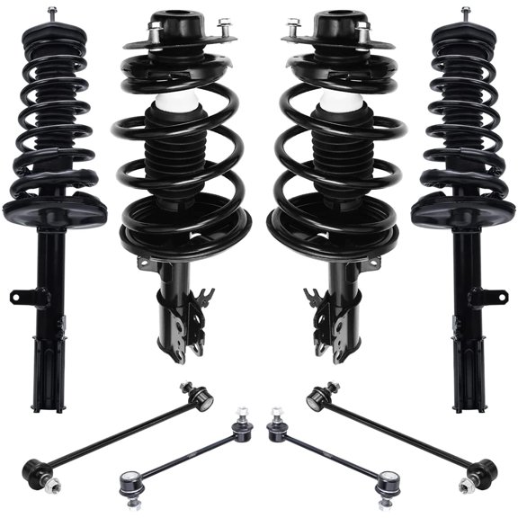 Detroit Axle - 8pc 3.0L Front & Rear Struts Sway Bar Links Replacement for Toyota Avalon Solara Fits select: 1997-2003 TOYOTA AVALON XL/XLS, 1997-2001 LEXUS ES 300