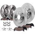 thumbnail image 1 of Detroit Axle - 8pc Brake Kit for 2015-2019 Cadillac ATS, 12.64" inch Front and 12.40" inch Rear Disc Brake Rotors Ceramic Brakes Pads with Hardware, 1 of 7