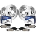thumbnail image 1 of Detroit Axle - 8pc Brake Kit for 2014-2019 Nissan Rogue Disc Brake Rotors Ceramic Brakes Pads w/Hardware Replacement: 12.60" inch Front and 11.50" inch Rear, 1 of 7