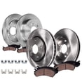 thumbnail image 1 of Detroit Axle - 8pc Brake Kit for 2017 2018 2019 2020 2021 2022 Kia Sportage, Disc Brake Rotors Ceramic Brakes Pads with Hardware Replacement : 12.60" inch Front and 11.89" inch Rear Rotor, 1 of 8