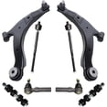 thumbnail image 1 of Detroit Axle - 8pc Front End Control Arms Kit for 01-10 Chrysler PT Cruiser, 2000-2005 Dodge Neon, 2000-2001 Plymouth Neon, Lower Control Arms w/Ball Joint Tie Rods Sway Bars Replacement, 1 of 6