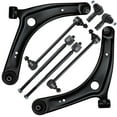 thumbnail image 1 of Detroit Axle - 8pc Front End Kit for 07-17 Mitsubishi Outlander, 2009-2017 Lancer, Lower Control Arms w/Ball Joint Tie Rods Sway Bars 2010 2011 2012 2013 2014 2015 2016 Replacement, 1 of 8