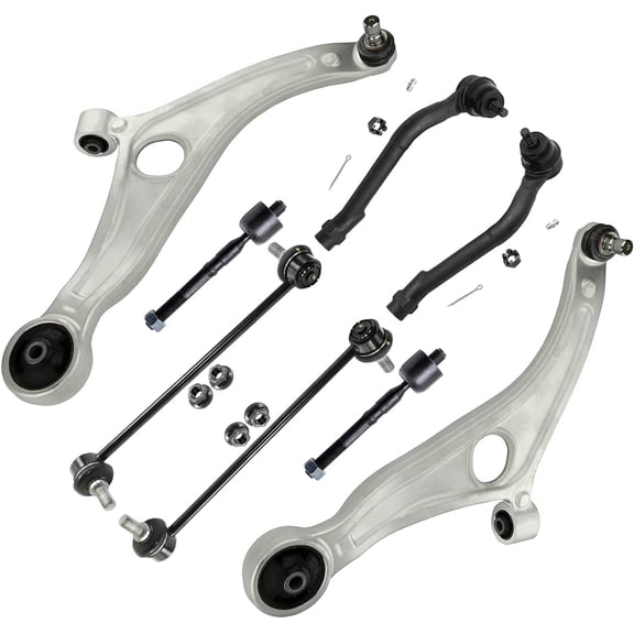 Detroit Axle - 8pc Front End Kit for 15-17 Hyundai Azera, 14-15 Kia Optima 14 Sonata, 2 Lower Control Arms w/Ball Joint 2 Sway Bar Links 4 Inner Outer Tie Rods Replacement