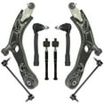 thumbnail image 1 of Detroit Axle - 8pc Front End Kit for 2016 2017 2018 Kia Sorento 2 Lower Control Arms with Ball Joints 2 Sway Bar End Links 4 Inner Outer Tie Rod Ends Replacement, 1 of 8