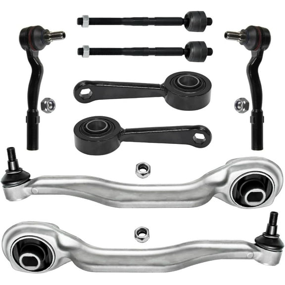 Detroit Axle - 8pc Front End Kit for Mercedes-benz E350 E320 E500 E550 CLS500 CLS550, E55 E63 CLS55 AMG, 2 Sway Bar Links 4 Outer Inner Tie Rods 2 Lower Forward Control Arms Ball Joints Replacement