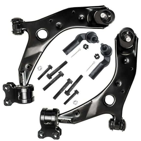 Detroit Axle - 8pc Front End Suspension Kit for 04-09 Mazda 3, 2006-2017 Mazda 5, 2009 Mazda 3 Sport, 2 Lower Control Arms w/Ball Joints 2 Outer Tie Rod Ends Replacement