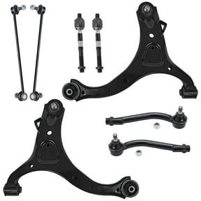 Detroit Axle - 8pc Front End Suspension Kit for Kia 2011-2013 Sorento, 2010-2012 Santa Fe, 2 Lower Control Arms with Ball Joints 4 Inner and Outer Tie Rods 2 Sway Bar End Links Replacement