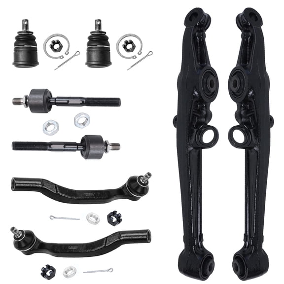 Detroit Axle - 8pc Front Lower Control Arm w/Ball Joint, Sway Bar, Inner Outer Tie Rod Kit Replacement for 1996-1999 Honda Oasis - [95-98 Odyssey]