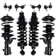 thumbnail image 1 of Detroit Axle - 1.7L 8pc Suspension Kit for 2003 2004 2005 Honda Civic [Non-Si], 4 Struts w/Coil Spring Assembly 4 Sway Bar End Links Front and Rear Replacement Struts Shocks, 1 of 9