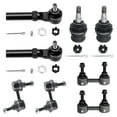 thumbnail image 1 of Detroit Axle - 8pc Front Suspension Kit for 2003-2008 Subaru Forester 2004-2007 Impreza 2 Lower Ball Joints 2 Outer Tie Rod End Links 4 Front Rear Sway Bar Links 2005 2006 Replacement, 1 of 7