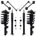 thumbnail image 1 of Detroit Axle - 8pc Suspension Kit for 1996-2005 Ford Taurus Mercury Sable 2 Front Struts 2 Rear Shock Absorbers 4 Front Rear Sway Bar Links 1997 1998 1999 2000 2001 2002 2003 2004 Replacement, 1 of 9