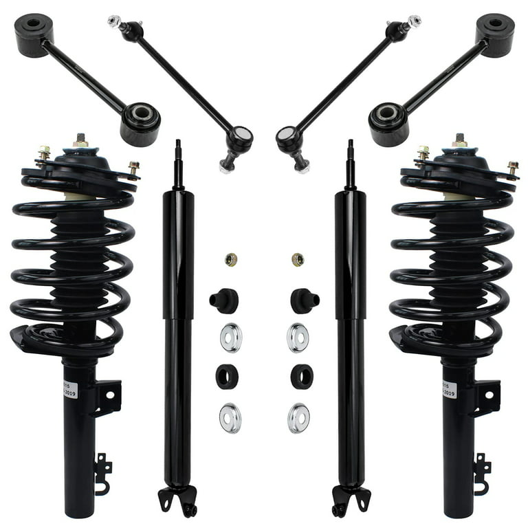 Detroit Axle - 8pc Front Struts w/ Coil Spring Assembly & Rear