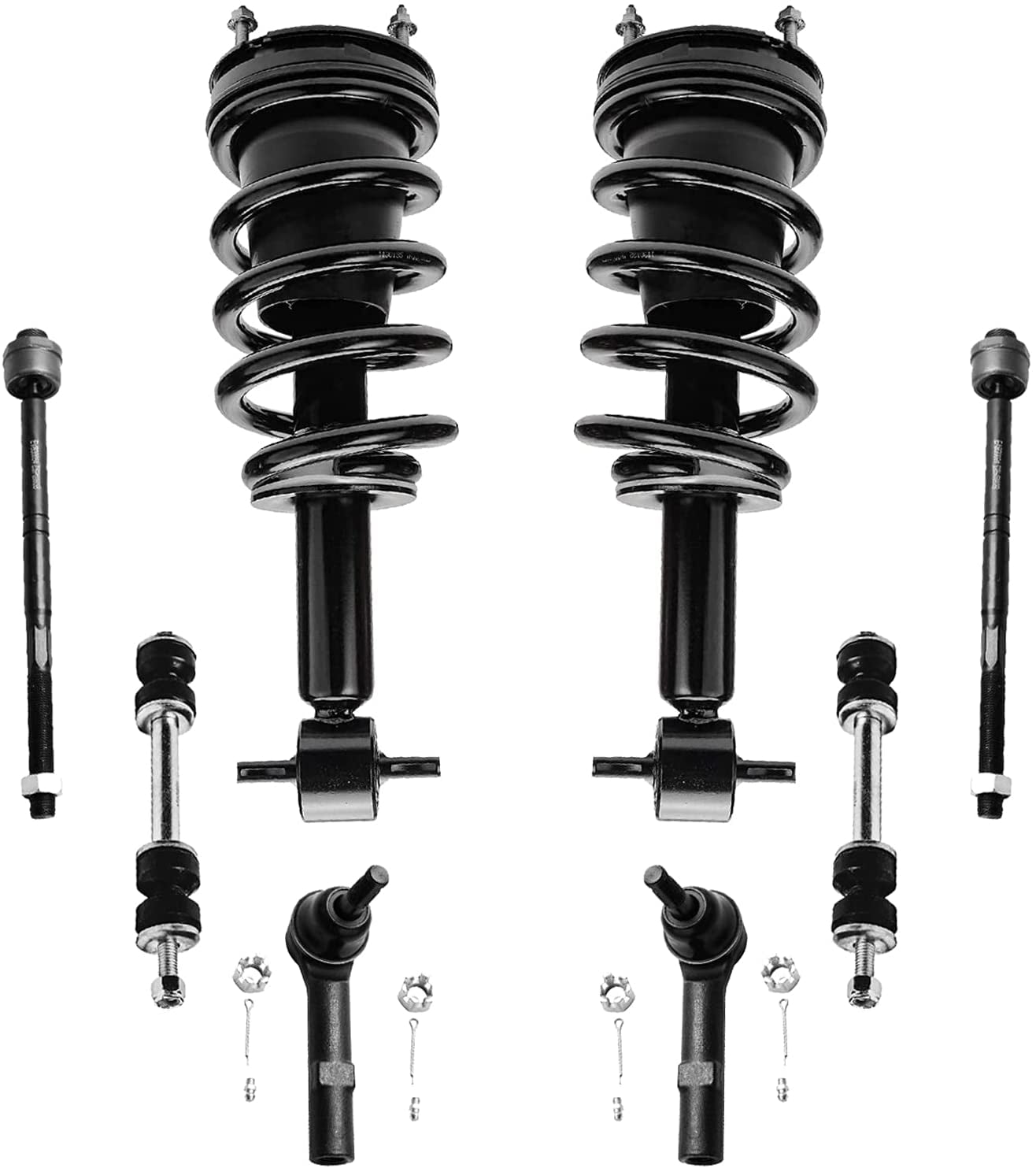 Detroit Axle - Front 8pc Struts Kit for 2007-2013 GMC Sierra Chevy ...